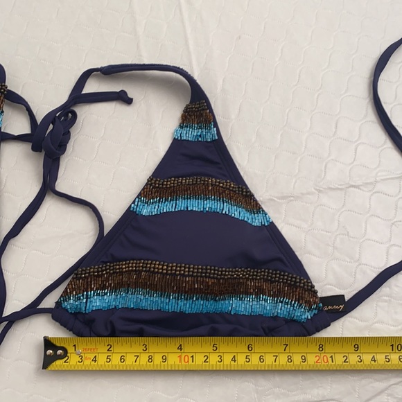 Hermanny by Vix navy and brown beaded bikini 12 - Picture 11 of 15